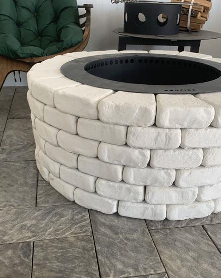 Бездымная костровая чаша XL White